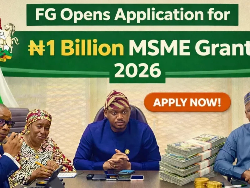 FG Opens Application for ₦1 Billion MSME Grants 2026 – Apply from April 7